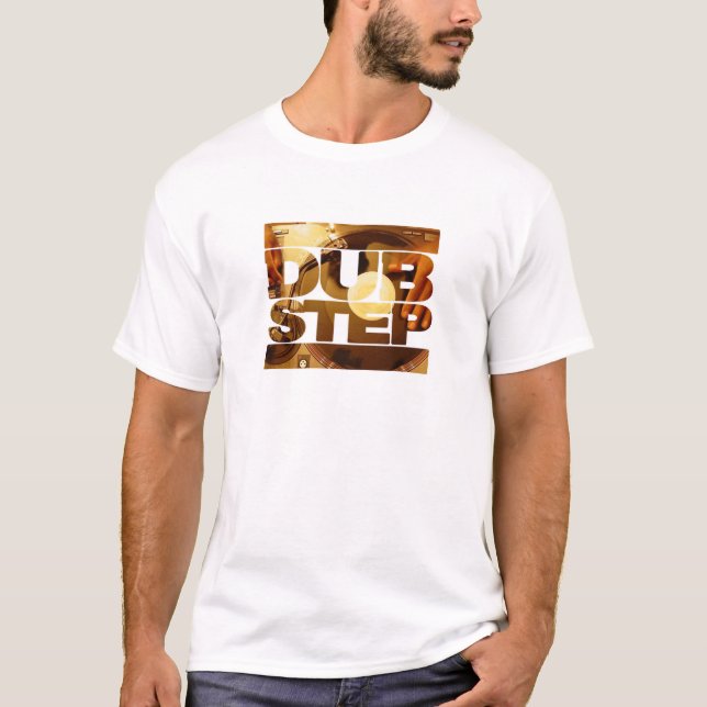 Duben för musik för DUBSTEP-vinyldubplates kliver T-shirt (Framsida)