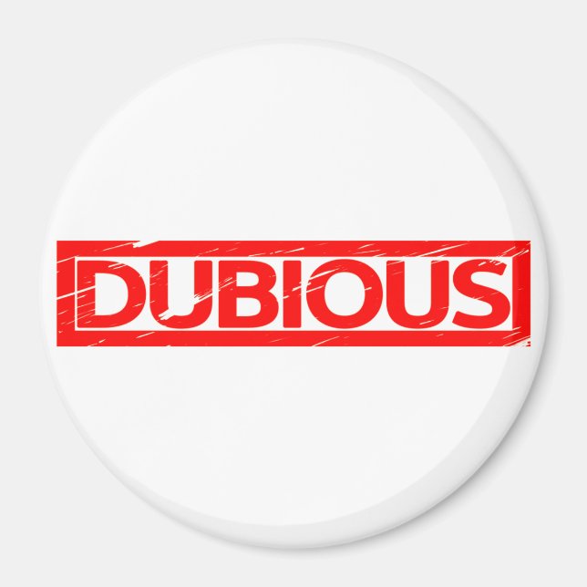 Dubious Frimärke Magnet (Framsidan)