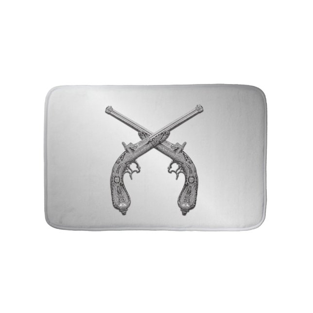 Dubléerande pistoler Silver Badrumsmatta (Framsidan)