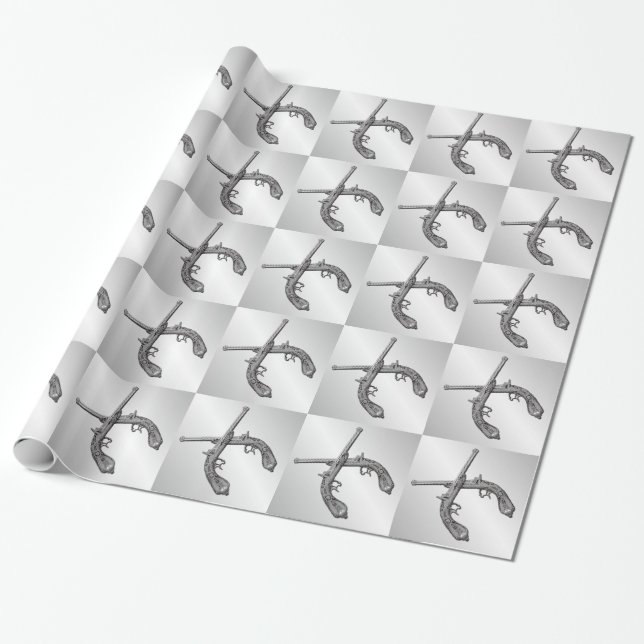 Dubleringspistoler Silver Presentpapper (Utrullad)
