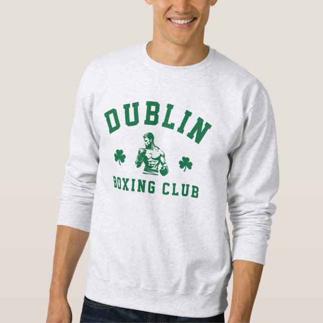 Dublin Boxningsklubb Lång Ärmad Tröja (Framsida)
