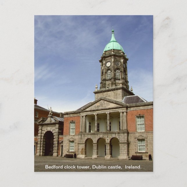 Dublin Castle - Bedford klocka torn, Irland Vykort (Framsida)