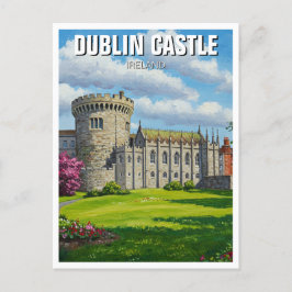 Dublin Castle Ireland Travel Vykort