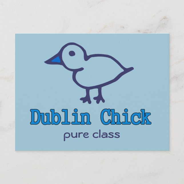 Dublin Chick Vykort (Framsida)