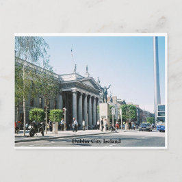 Dublin City center, GPO och Millennium Spire Vykort