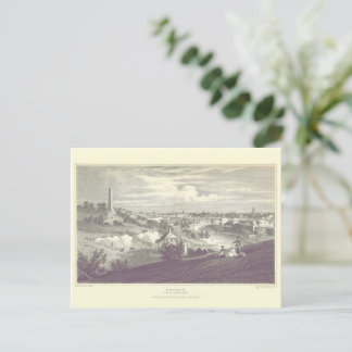 Dublin City From Phoenix Park 1825 vykort