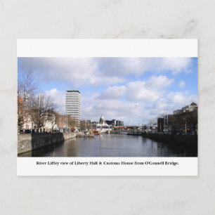 Dublin City Ireland, Liberty Hall, Anpassningsbars Vykort