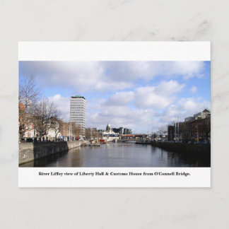 Dublin City Ireland, Liberty Hall, Anpassningsbars Vykort