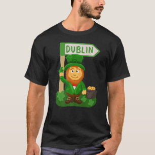 Dublin City Ireland souvenir-gåva för manar kvinno T Shirt