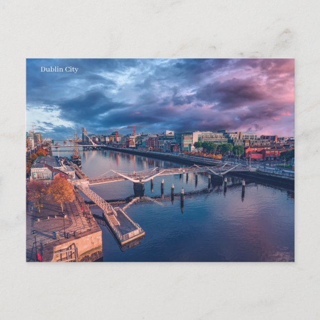 Dublin City Postcard Vykort (Framsida)