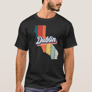 Dublin City Retro Vintage Hometown California T Shirt
