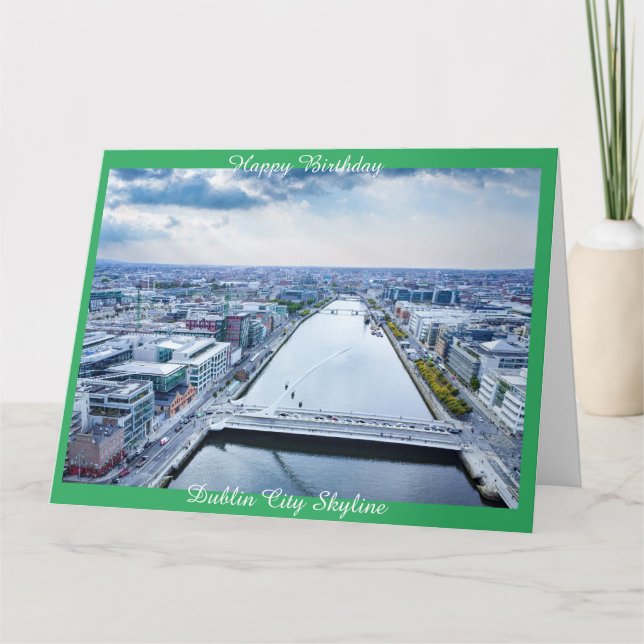 Dublin City Skyline Kort (Framsida)