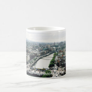 Dublin City skyline & O'Connell Bridge Ireland Kaffemugg