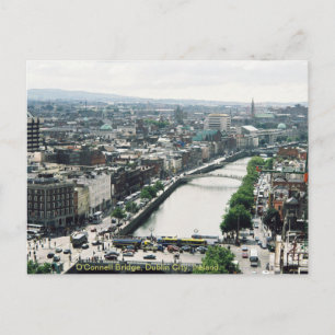 Dublin City skyline, O'Connell Bridge Vykort