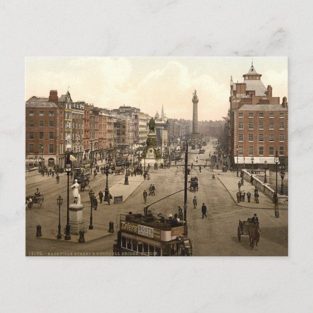 Dublin City View Vykort (Framsida)