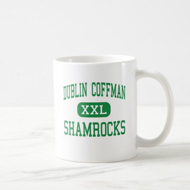 Dublin Coffman - Shamrocks - kick - Dublin Ohio Kaffemugg (Höger)