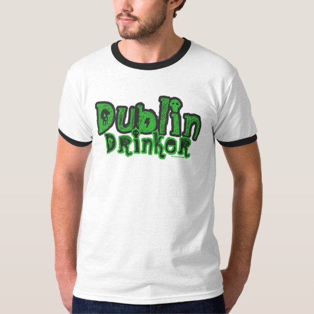 Dublin Drinker T Shirt (Framsida)