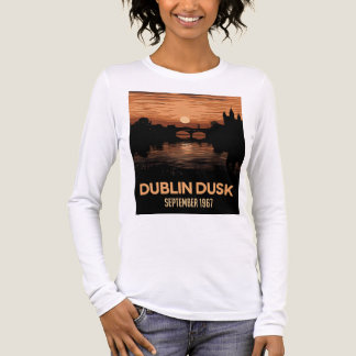 Dublin Dusk Damtröja | Irland Resa Konst T Shirt