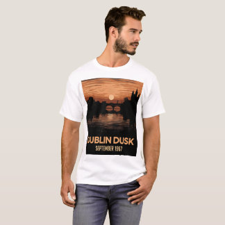 Dublin Dusk Grafisk Herr T-Shirt Irland Tee