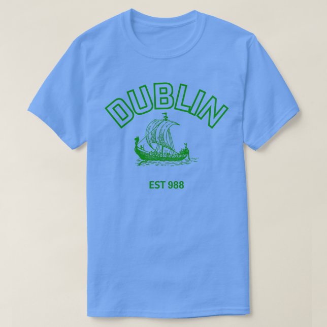 DUBLIN ES88 GRÖNT FONT T SHIRT (Design framsida)