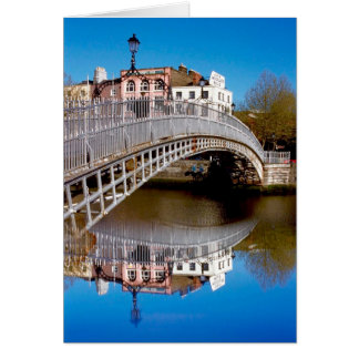 Dublin Halfpenny Bridge Hälsningskort