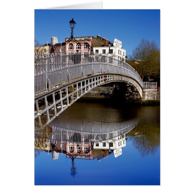 Dublin Halfpenny Bridge Hälsningskort (Framsidan)