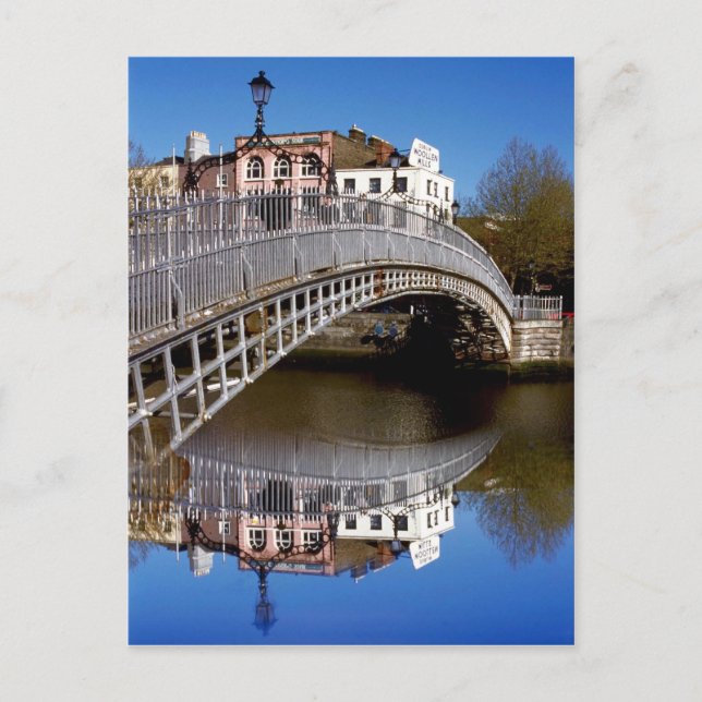 Dublin Halfpenny Bridge Vykort (Framsida)