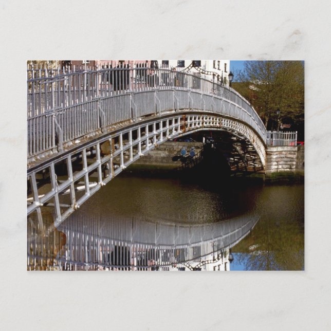 Dublin Halfpenny Bridge Vykort (Framsida)
