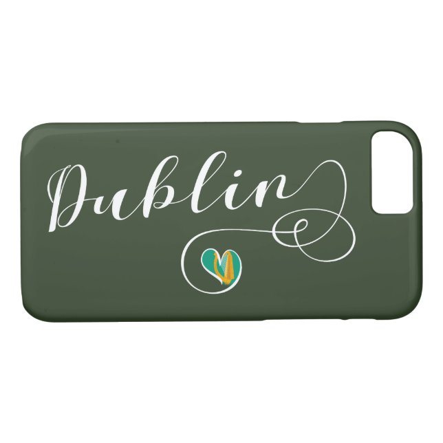 Dublin Heart Cell Phone Case, Irland Case-Mate iPhone Skal (Baksida (horisontal))
