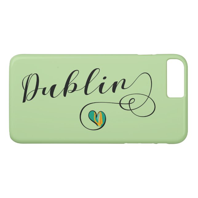 Dublin Heart Cell Phone Case, Irland Case-Mate iPhone Skal (Baksida (horisontal))