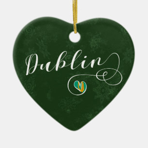Dublin Heart, Julgran Julgransprydnad Keramik