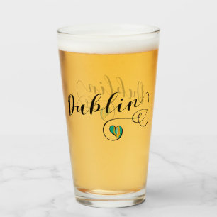 Dublin Heart Mugg, Irland Glaskopp