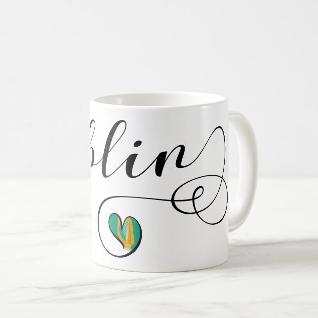 Dublin Heart Mugg, Irland Kaffemugg (Framsida höger)
