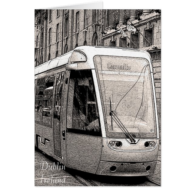 Dublin Ireland Card Hälsningskort (Framsidan)