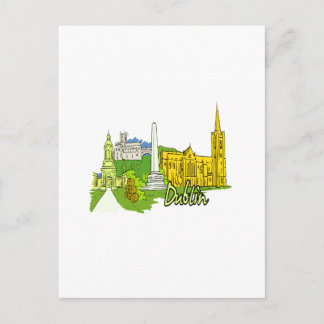 dublin ireland city graphic.png vykort