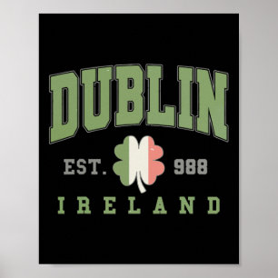 Dublin Ireland College Universiteten St. Patricks Poster