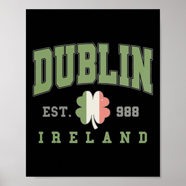Dublin Ireland College Universiteten St. Patricks  Poster (Framsidan)