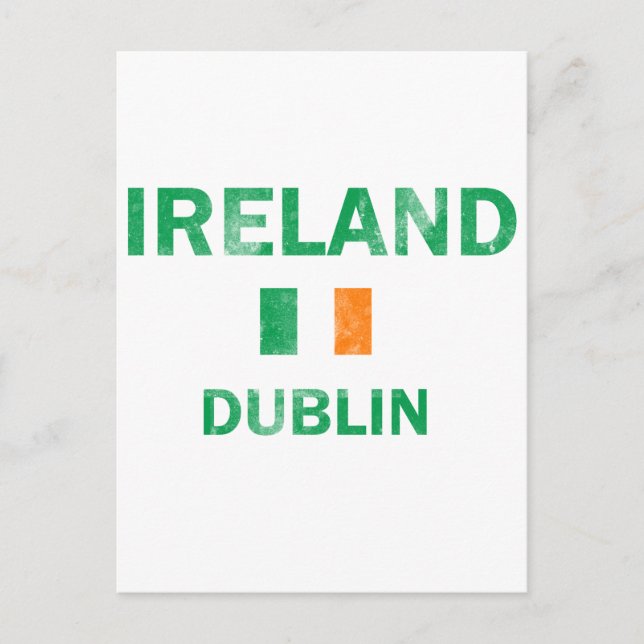 Dublin Ireland Design Vykort (Framsida)