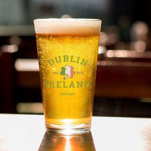 Dublin Ireland Est. 988 St. Patrick's Day Beer Glaskopp