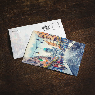 Dublin Ireland Watercolor Postcard Inbjudningar