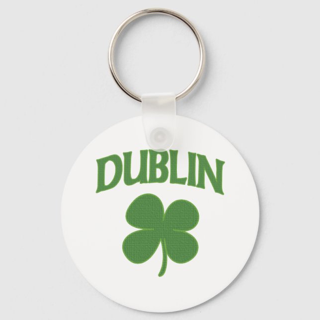 Dublin Irish Shamrock Nyckelring (Framsida)