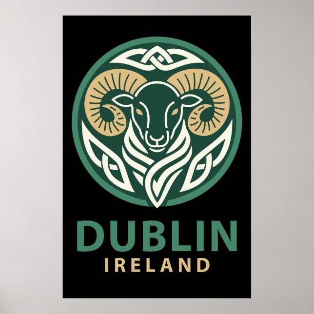 Dublin Irland Europa Poster (Framsidan)