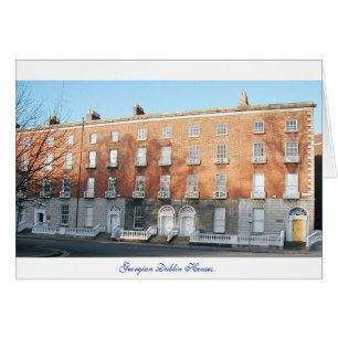 Dublin Irland, Georgian Houses antique doorways Hälsningskort