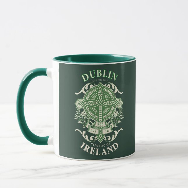 Dublin Irland Irish Celtic Kor Mugg (Vänster)