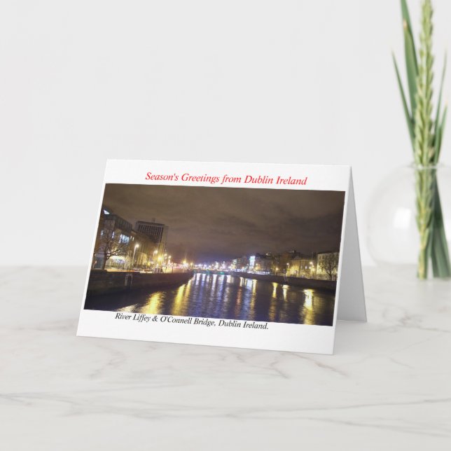 Dublin Irland julkort Helgkort (Framsida)