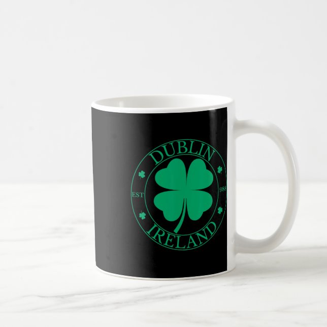 Dublin Irland Öst 988 Klöverblad Shamrock St. P Kaffemugg (Höger)