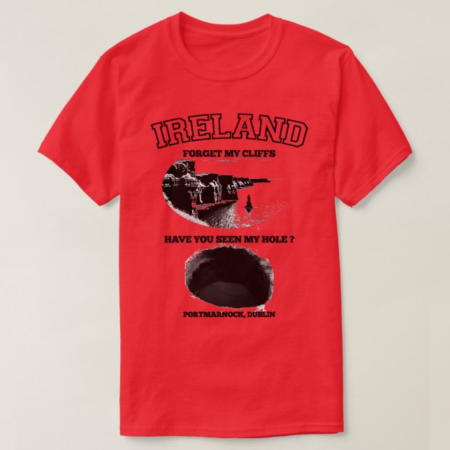 Dublin Irland Portmarnock Hål T Shirt (Design framsida)