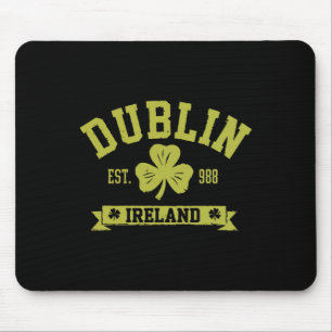Dublin Irland Shamrock Klöver Klöver Blad Design Musmatta