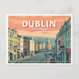 DUBLIN IRLAND VINTAGE VYKORT
