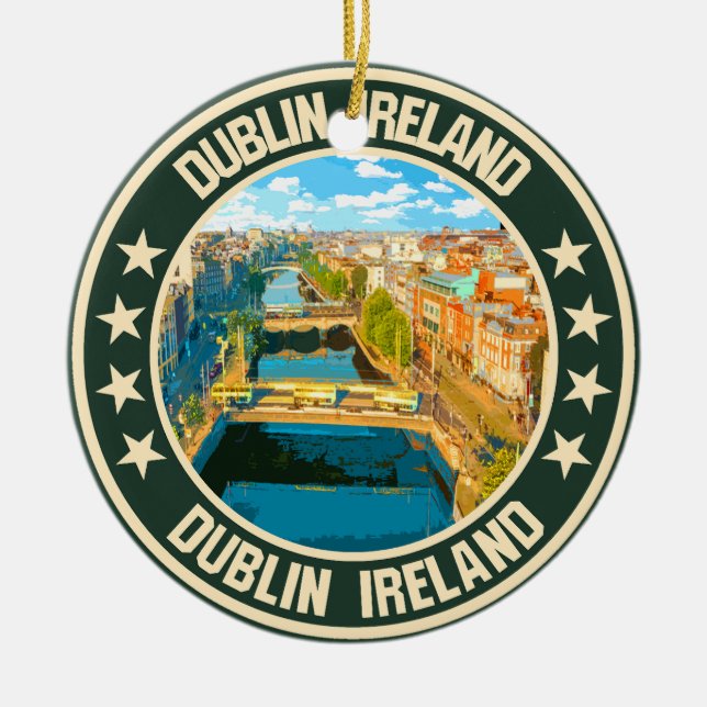Dublin Julgransprydnad Keramik (Framsidan)